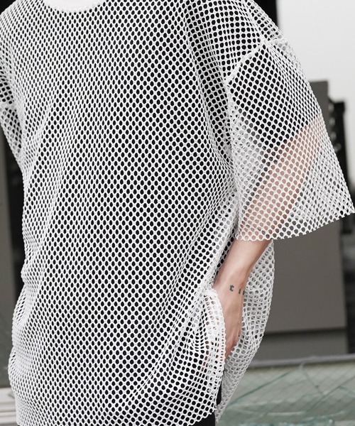 G.O.C（ジーオーシー）の「オーバーサイズ メッシュ 半袖 TEE（Tシャツ