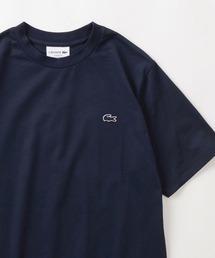 【LACOSTE/ラコステ】クロコエンブレム アウトライン クロック 半袖Tシャツ/ブランドロゴワッペンT