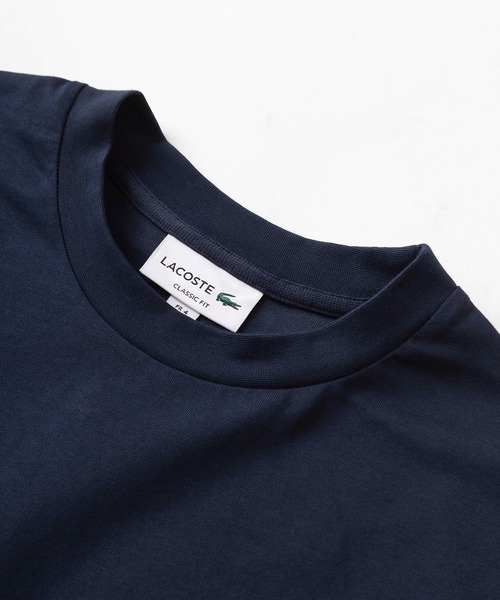 LACOSTE（ラコステ）の「【LACOSTE/ラコステ】クロコエンブレム アウトライン クロック 半袖Tシャツ/ブランドロゴワッペンT（Tシャツ/カットソー・メンズ・ホワイト/ネイビー/ベージュ・M/L）」の6枚目の写真