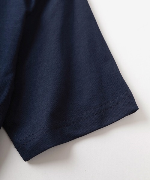 LACOSTE（ラコステ）の「【LACOSTE/ラコステ】クロコエンブレム アウトライン クロック 半袖Tシャツ/ブランドロゴワッペンT（Tシャツ/カットソー・メンズ・ホワイト/ネイビー/ベージュ・M/L）」の8枚目の写真