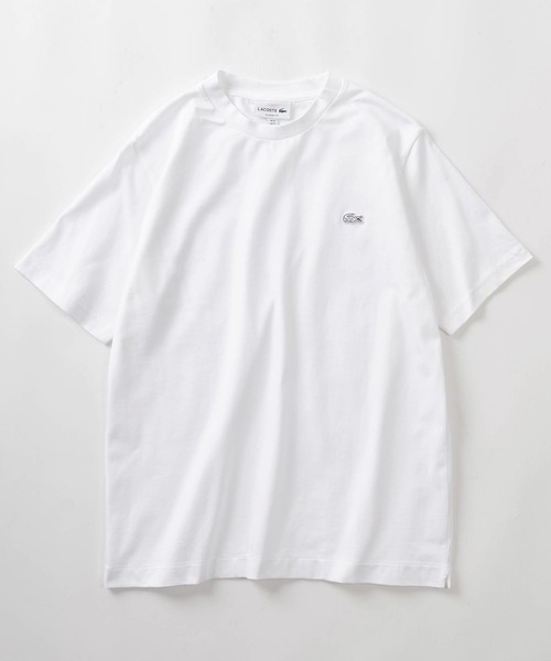 LACOSTE（ラコステ）の「【LACOSTE/ラコステ】クロコエンブレム アウトライン クロック 半袖Tシャツ/ブランドロゴワッペンT（Tシャツ/カットソー・メンズ・ホワイト/ネイビー/ベージュ・M/L）」の13枚目の写真