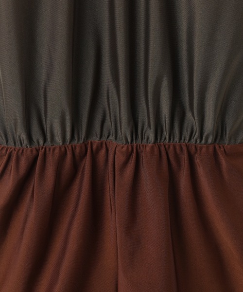 CIAOPANIC TYPY（チャオパニックティピー）の「【KIDS】バッククロスオールインワン水着2点セット（水着・キッズ・ブラック/カーキ・S/L/XXL）」の8枚目の写真