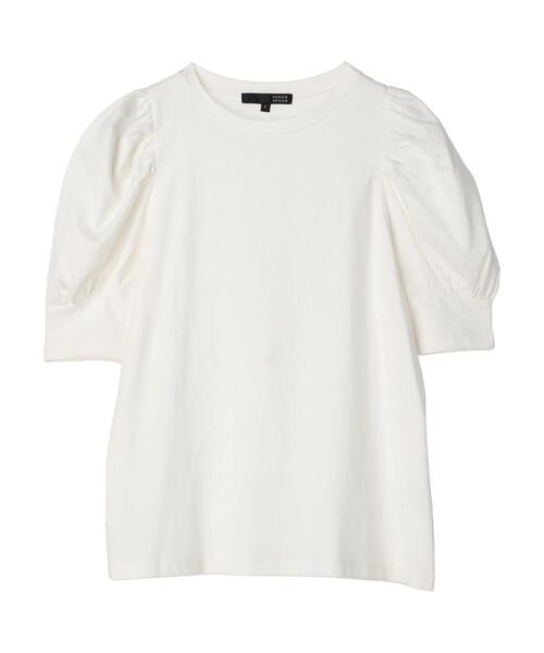 Sugar spoon（シュガースプーン）の「・SUGAR　SPOON　ギャザーパフTシャツ（Tシャツ/カットソー・レディース・オフホワイト/ブルー/ブラック/グリーン・FREE）」の5枚目の写真