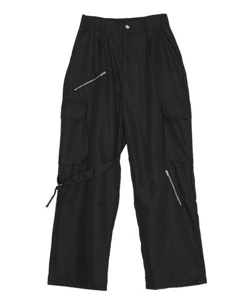 Figments（フィグメンツ）の「ボンテージカーゴパンツ（カーゴパンツ・レディース・ブラック・SMALL/MEDIUM）」の5枚目の写真