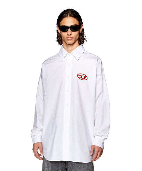 DIESEL（ディーゼル）の「メンズ シャツ 長袖 エンブロイダリー（シャツ/ブラウス・メンズ・ブラック/ホワイト・52/54/50/48/46/44）」の10枚目の写真