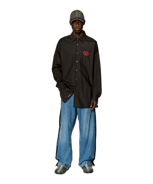 DIESEL（ディーゼル）の「メンズ シャツ 長袖 エンブロイダリー（シャツ/ブラウス・メンズ・ブラック/ホワイト・52/54/50/48/46/44）」の4枚目の写真