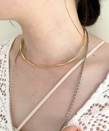 SHENERY | 【WEB限定】メタルウェーブチョーカー(チョーカー)