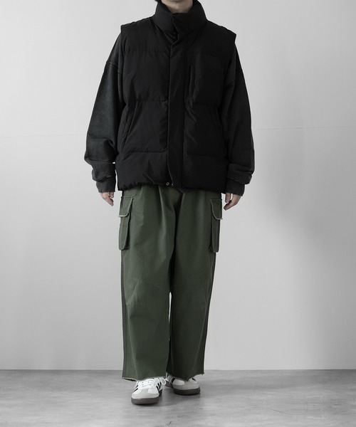 RUUBON】padded volume heat vest / パデッド ボリューム ヒート