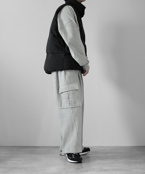 RUUBON（ルーボン）の「【RUUBON】padded volume heat vest / パデッド ボリューム ヒート ベスト（ダウンベスト・メンズ・ブラック/ナチュラル・L/M/S）」の6枚目の写真