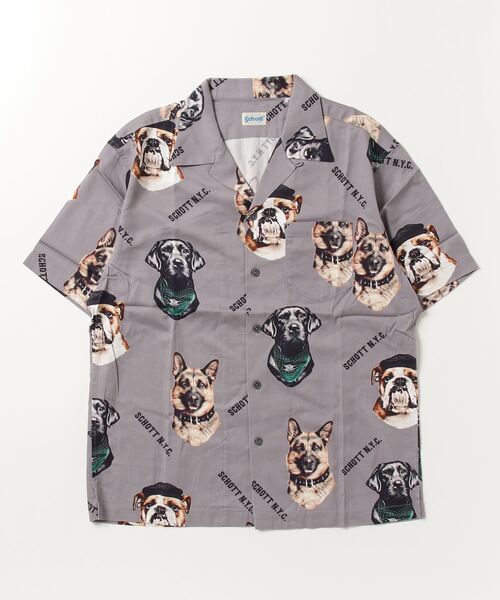 schott（ショット）の「Schott/ショット/HAWAIIAN SHIRT ' DOG