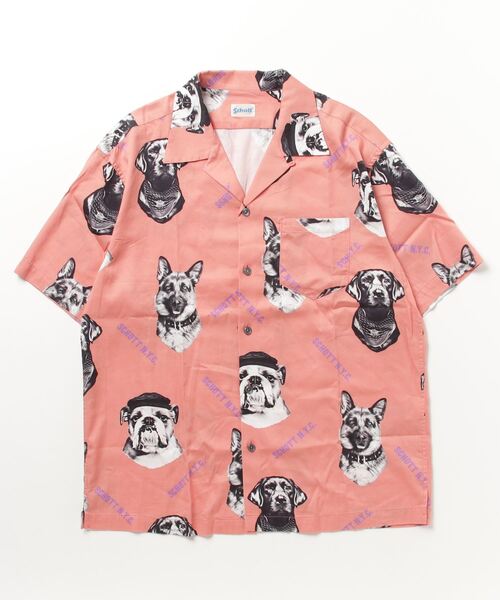 Schott/ショット/HAWAIIAN SHIRT ’ DOG’ Schott N.Y.C SCHOTT ショット ドッグ ハワイアン アロハシャツ
