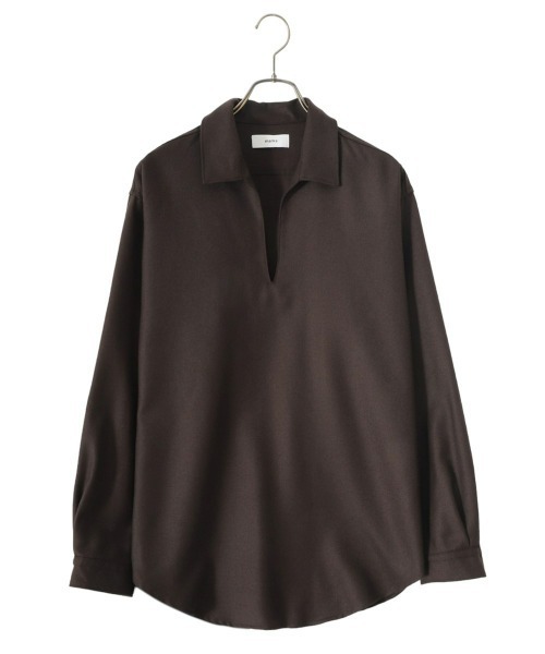 トップス marka SKIPPER SHIRT 2/48 wool softserge marka（マーカ）の「marka / マーカ：SKIPPER SHIRT - 2/48 wool soft
