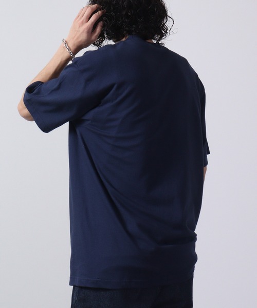 MODISH GAZE（モディシュガゼ）の「MODISH GAZE properly刺繍Tシャツ 半袖（Tシャツ/カットソー・メンズ・ネイビー/ホワイト/ブラック・M/L/XL）」の8枚目の写真