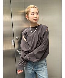 Ungrid | ショルダースリットロングスリーブTee(Tシャツ/カットソー)