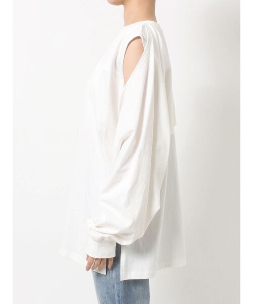 Ungrid（アングリッド）の「ショルダースリットロングスリーブTee（Tシャツ/カットソー・レディース・チャコールグレー/パープル/オフホワイト・FREE）」の20枚目の写真