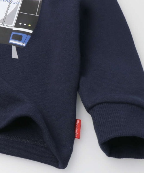 Moujonjon（ムージョンジョン）の「名鉄電車ミュースカイ裏毛トレーナー（スウェット・キッズ・ネイビー/スミクロ・100/110/120）」の6枚目の写真