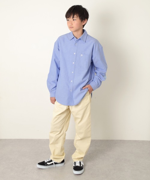 GLAZOS(グラソス)の「オックスフォード長袖シャツ(シャツ/ブラウス・キッズ・サックスブルー/ホワイト/インディゴブルー・140cm/160cm/150cm/170cm)」の12枚目の写真