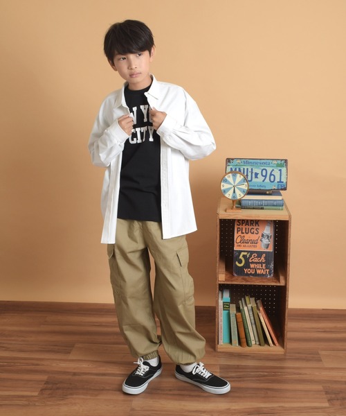 GLAZOS(グラソス)の「オックスフォード長袖シャツ(シャツ/ブラウス・キッズ・サックスブルー/ホワイト/インディゴブルー・140cm/160cm/150cm/170cm)」の16枚目の写真