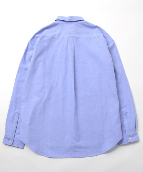 GLAZOS(グラソス)の「オックスフォード長袖シャツ(シャツ/ブラウス・キッズ・サックスブルー/ホワイト/インディゴブルー・140cm/160cm/150cm/170cm)」の4枚目の写真
