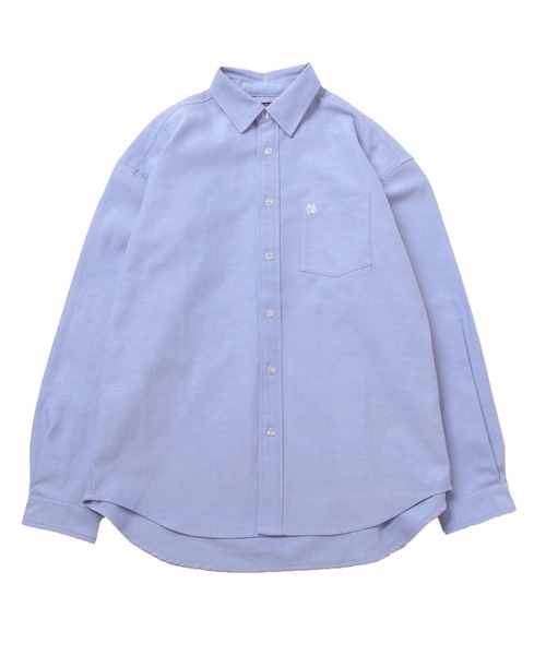 GLAZOS(グラソス)の「オックスフォード長袖シャツ(シャツ/ブラウス・キッズ・サックスブルー/ホワイト/インディゴブルー・140cm/160cm/150cm/170cm)」の5枚目の写真