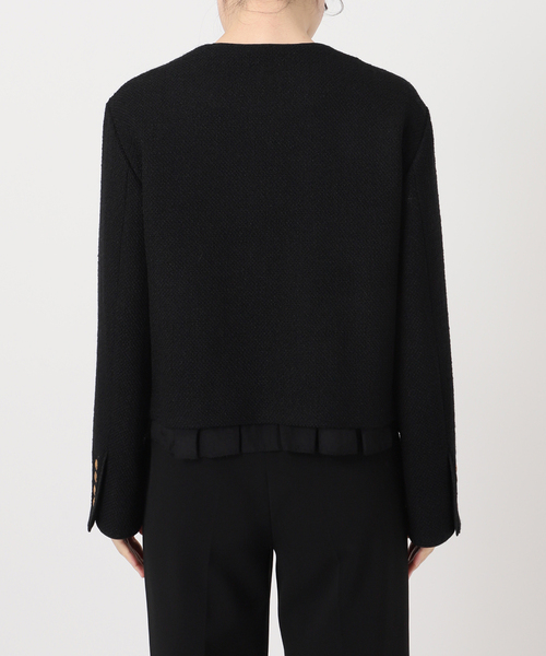 VERMEIL par iena(ヴェルメイユパーイエナ)の「ノーカラーツィードジャケット(ノーカラージャケット・レディース・ブラック・38/36)」の7枚目の写真