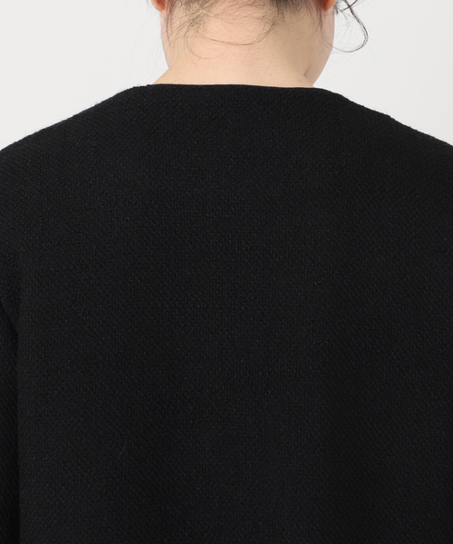 VERMEIL par iena(ヴェルメイユパーイエナ)の「ノーカラーツィードジャケット(ノーカラージャケット・レディース・ブラック・38/36)」の8枚目の写真