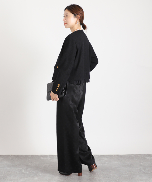 VERMEIL par iena(ヴェルメイユパーイエナ)の「ノーカラーツィードジャケット(ノーカラージャケット・レディース・ブラック・38/36)」の19枚目の写真