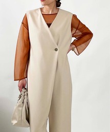 DIARIUM | ノーカラーシングルオールインワン(つなぎ/オールインワン)