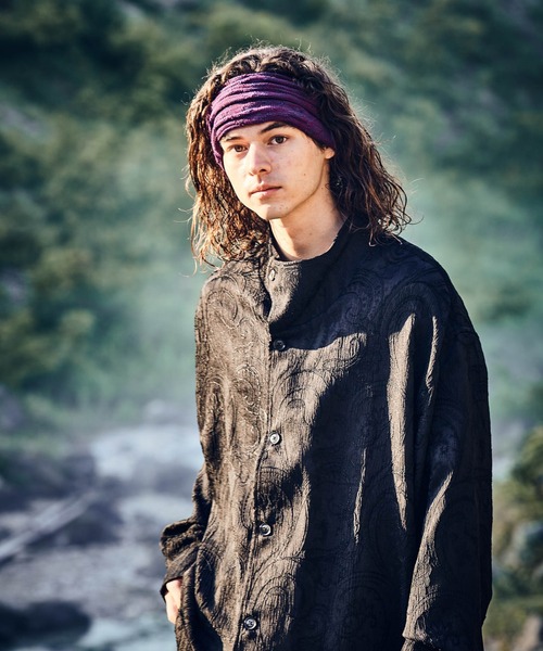 glamb（グラム）の「Stand Collar Paisley SH / スタンドカラーペイズリーシャツ（シャツ/ブラウス・メンズ・ブラック/グリーン・M/L/S）」の15枚目の写真