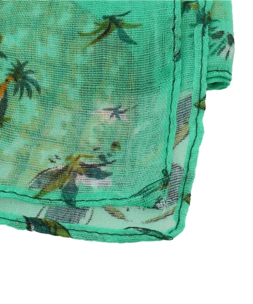 & by P&D(アンドバイピーアンドディー)の「フルーツプリントストール(ストール/ショール・レディース・ライトグリーン/イエロー・FREE)」の3枚目の写真