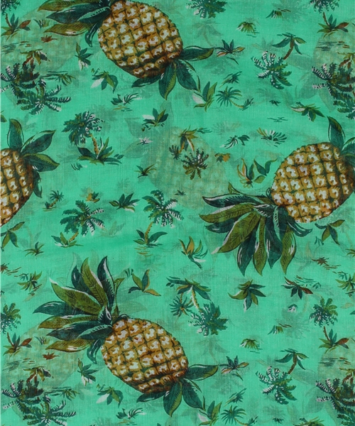 & by P&D(アンドバイピーアンドディー)の「フルーツプリントストール(ストール/ショール・レディース・ライトグリーン/イエロー・FREE)」の4枚目の写真