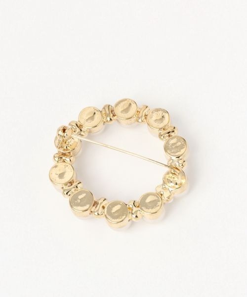 mysty woman（ミスティウーマン）の「サークルパールブローチ 980288（ブローチ/コサージュ・レディース・ゴールド・FREE）」の4枚目の写真