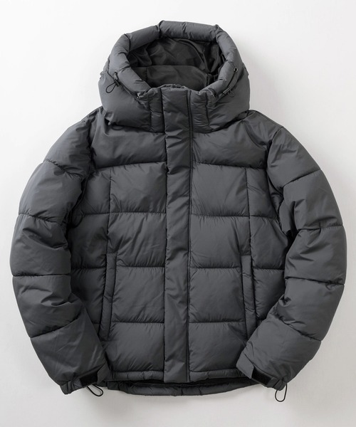 セール】【撥水】ビッグシルエット ファイバーダウン ボリュームネック