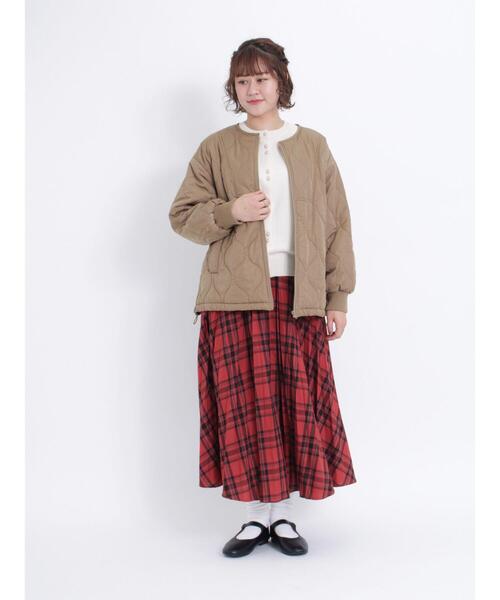 Samansa Mos2（サマンサ モスモス）の「【帯電防止】ひらひらチェックプリーツスカート（スカート・レディース・グリーン/グレー/ブルー/レッド・F）」の21枚目の写真