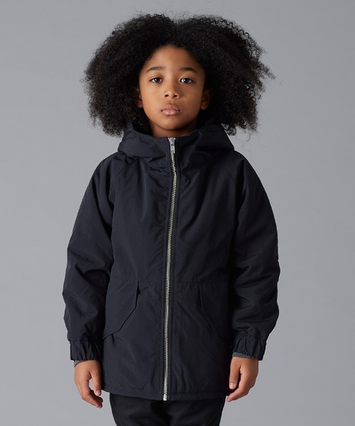 Smoothy(スムージー)の「SMOOTHY Nylon Pated zip parka / スムージー ナイロンパデットジップパーカー(ナイロンジャケット・キッズ・ブラック/イエロー/オレンジ・SMALL/X-LARGE/MEDIUM/LARGE)」の4枚目の写真