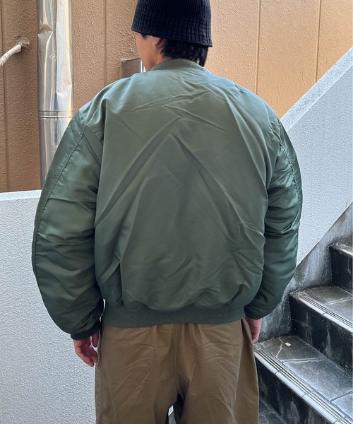 SUNNY  SPORTS（サニースポーツ）の「【 MIL-TEC by STURM / ミルテックバイスターム 】 MA-1 フライトジャケット エムエーワン SUY（MA-1・メンズ・オリーブドラブ・L/M）」の5枚目の写真
