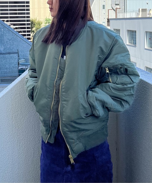 SUNNY  SPORTS（サニースポーツ）の「【 MIL-TEC by STURM / ミルテックバイスターム 】 MA-1 フライトジャケット エムエーワン SUY（MA-1・メンズ・オリーブドラブ・L/M）」の7枚目の写真