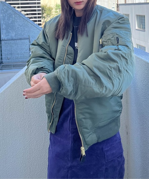 SUNNY  SPORTS（サニースポーツ）の「【 MIL-TEC by STURM / ミルテックバイスターム 】 MA-1 フライトジャケット エムエーワン SUY（MA-1・メンズ・オリーブドラブ・L/M）」の8枚目の写真