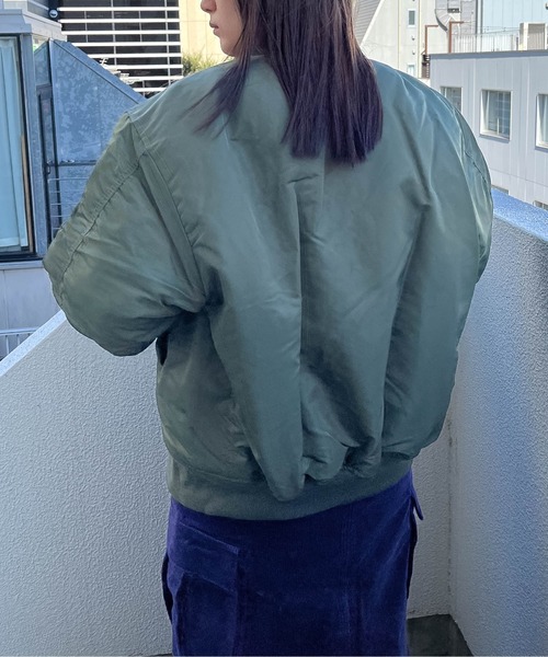 SUNNY  SPORTS（サニースポーツ）の「【 MIL-TEC by STURM / ミルテックバイスターム 】 MA-1 フライトジャケット エムエーワン SUY（MA-1・メンズ・オリーブドラブ・L/M）」の9枚目の写真