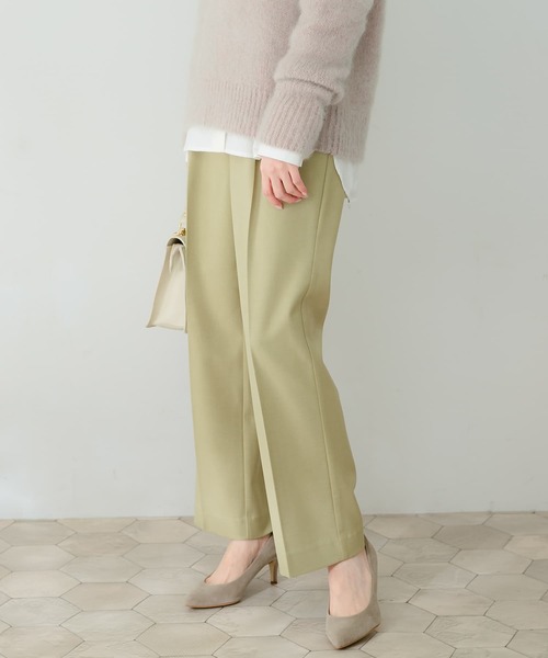 URBAN RESEARCH ROSSO WOMEN（アーバンリサーチ　ロッソ）の「ストレートセミフレアウールパンツ（その他パンツ・レディース・ピンク/イエロー系その他/オフホワイト・38/36）」の12枚目の写真