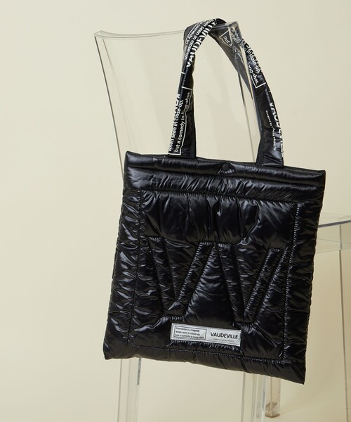 FREAK'S STORE（フリークスストア）の「限定展開　VAUDEVILLE/ボードビル 　VVキルトトート（トートバッグ/キルティングバッグ）（トートバッグ・レディース・グレー/ブラック/ホワイト/ブルー/オレンジ・ONE SIZE）」の2枚目の写真