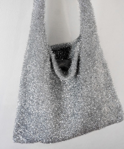 Port(ポート)の「【 Jelly moo / ジェリームー 】ラメ シャギー ニット トートバッグ #_(トートバッグ・レディース・ブラック/シルバー/マルチ・FREE)」の12枚目の写真