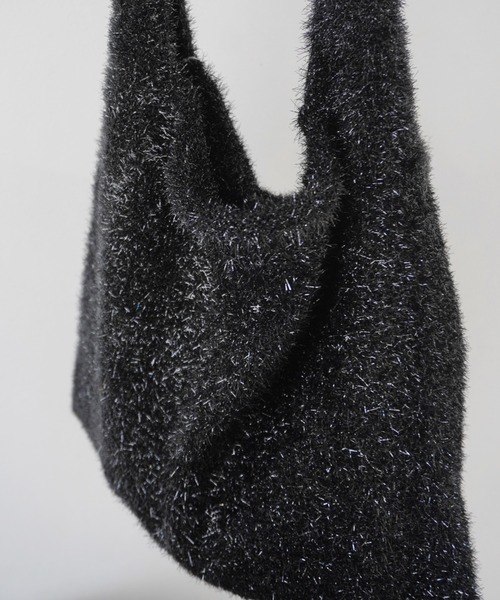 Port(ポート)の「【 Jelly moo / ジェリームー 】ラメ シャギー ニット トートバッグ #_(トートバッグ・レディース・ブラック/シルバー/マルチ・FREE)」の9枚目の写真