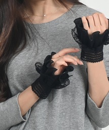 レース付き付け袖