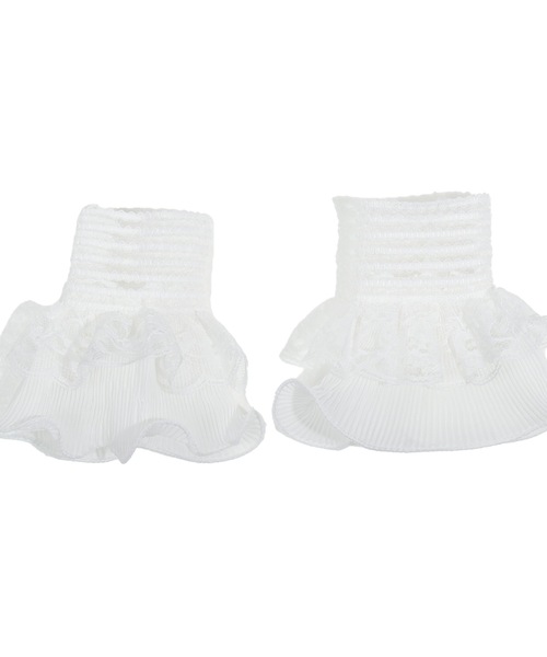 Felt-Maglietta（フェルトマリエッタ）の「レース付き付け袖（アームカバー・レディース・ブラック/ホワイト・FREE）」の4枚目の写真