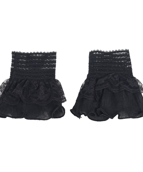 Felt-Maglietta（フェルトマリエッタ）の「レース付き付け袖（アームカバー・レディース・ブラック/ホワイト・FREE）」の10枚目の写真