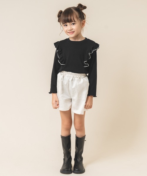 URBAN CHERRY(アーバンチェリー)の「ジャガードショートパンツ(その他パンツ・キッズ・ホワイト/ブラック/ブラウン・120cm/150cm/140cm/130cm/110cm)」の11枚目の写真