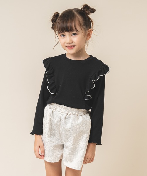 URBAN CHERRY(アーバンチェリー)の「ジャガードショートパンツ(その他パンツ・キッズ・ホワイト/ブラック/ブラウン・120cm/150cm/140cm/130cm/110cm)」の16枚目の写真