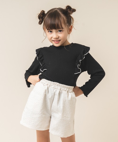 【送料込】チェリージャガードプルオーバー＆リブフレアショートパンツ セット 送料込】チェリージャガードプルオーバー＆リブフレアショート