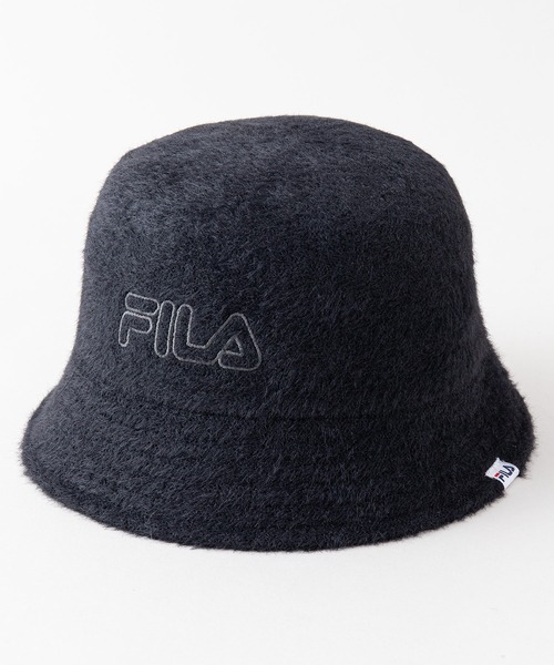 FILA(フィラ)の「【FILA/フィラ】フェザーヤーンバケットハット ブランドロゴ刺繍(ハット・レディース・ホワイト/ブラック/ブルー・FREE)」の3枚目の写真